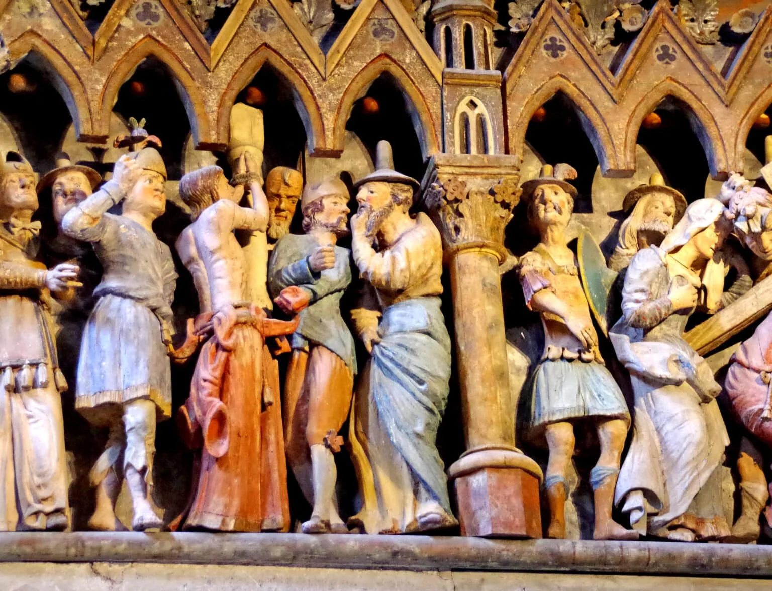 Passionsdetail am Westlettner im Dom zu Naumbuig